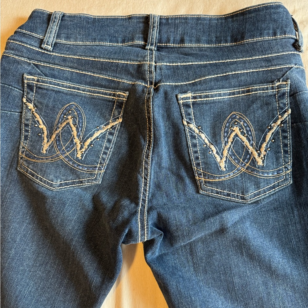 COPY - low waist dark wash VINTAGE wrangler bootcut jeans